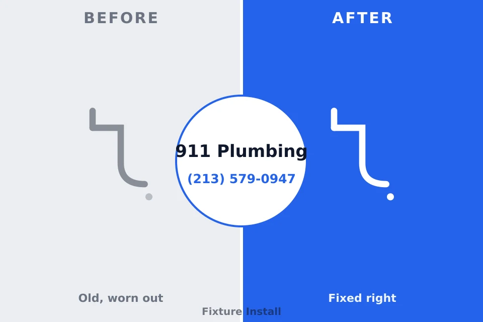 Before and after: plumbing repair Auburn Hills, MI